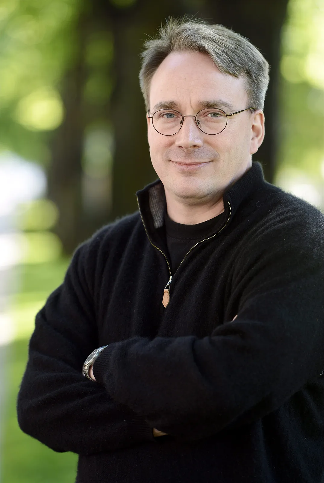 Happy Linus Torvalds